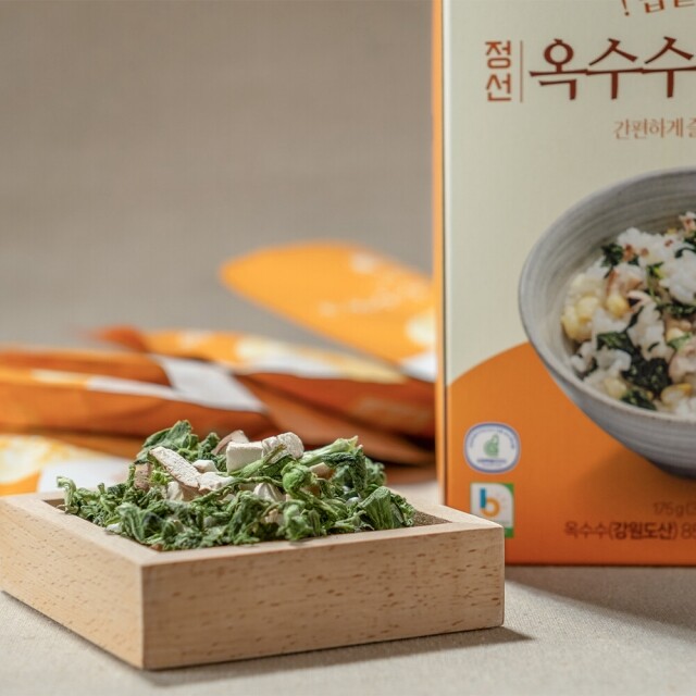 해비즌협동조합,강원도 정선 강원도 동결건조 옥수수 곤드레 톡 옥수수밥