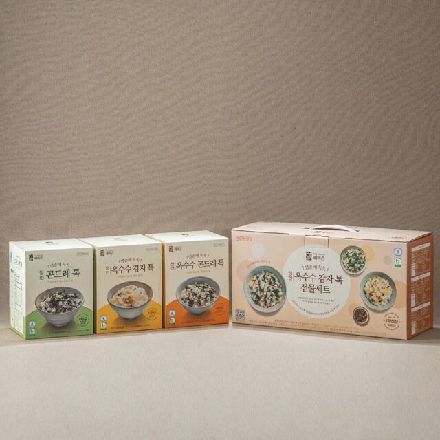 해비즌협동조합,해비즌 옥수수 곤드레 감자톡 선물세트 감자밥 옥수수밥 명절세트